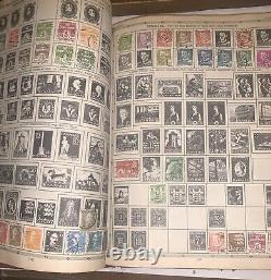 1957 Aristocrat World Stamp Album Post Binder Many Stamps Foreign & Domestic