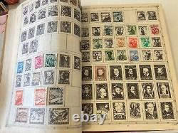 1957 Grossman Aristocrat World Stamp Album 1650+ Stamps See Sample Pics