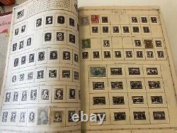 1957 Grossman Aristocrat World Stamp Album 1650+ Stamps See Sample Pics