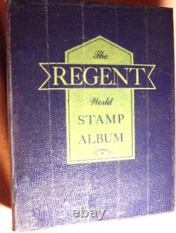 1958 Regent Stamp Album Aden to Chile & USA 2900+ Mint & Cancelled Stamps
