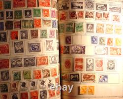 1958 Regent Stamp Album Aden to Chile & USA 2900+ Mint & Cancelled Stamps