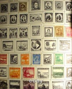 1958 Regent Stamp Album Aden to Chile & USA 2900+ Mint & Cancelled Stamps
