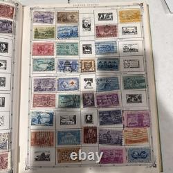 1960 Premier World Stamp Album Grossman With Very Old Stamps