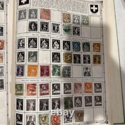 1960 Premier World Stamp Album Grossman With Very Old Stamps