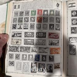1960 Premier World Stamp Album Grossman With Very Old Stamps