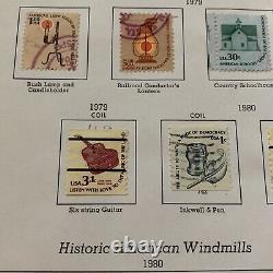 1979-80 Complete U. S. Album Page Stamp Lot $5 Lantern, Perfect Gift Idea Dad