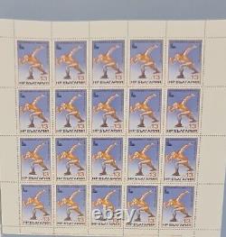 1980 Olympics Mint Sheet Stamp Collection including Canada, US, Russia, China