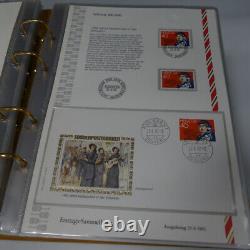 1981-1997 Swiss First Days Collection in 7 Albums