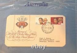 1981 Royal Wedding Prince Charles Lady Diana First Day Cover Stamp Album