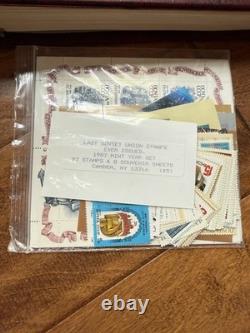 1982,19 87, 1988, 1989, 1990, 1991? Soviet Union Stamp Collection With Album
