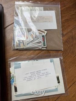 1982,19 87, 1988, 1989, 1990, 1991? Soviet Union Stamp Collection With Album