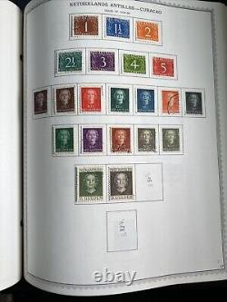 1982 Minkus Netherlands Stamp Album withAntilles Curacao Java Sumatra & New Guinea