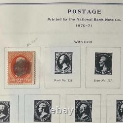 1983 US Scott's National Postage Stamp Album 1000+ Mounted Stamps NICE