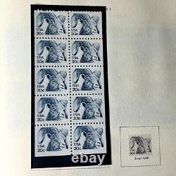 1983 US Scott's National Postage Stamp Album 1000+ Mounted Stamps NICE