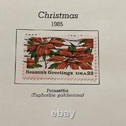 1985 U. S. Stamp Lot On Album Page. $10.75 Eagle Gift Idea For Grandpa Dad