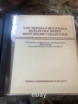 2 LargeNormanRockwell Mint Sheet Collection In Album Complete Volumes, VeryGood
