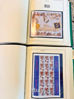 2 Scott Commemorative WWII Postage Stamp Albums 1989-1998 1,300 MNH Int'l Stamps