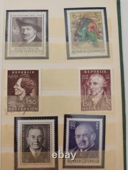 2 Vintage KEK Stamp Albums Austria + Airmail Labels / Ephemera Collection