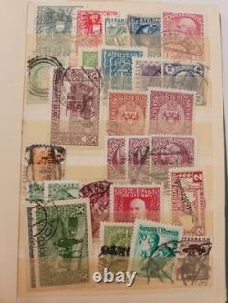 2 Vintage KEK Stamp Albums Austria + Airmail Labels / Ephemera Collection