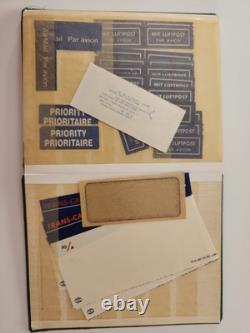2 Vintage KEK Stamp Albums Austria + Airmail Labels / Ephemera Collection