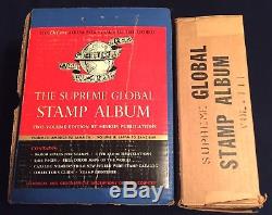 20,000+ Stamp Collection in 3 Minkus Supreme Global Albums & 5,000+ items bundle