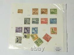 21 Photos King George VI Commonwealth Stamps Collection Album + Loose Ones #GVI