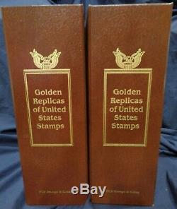 22Kt Gold Replica US stamp 2-Volume FDC album collection 2009-2013 X 147 diff
