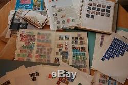 2996 Old Stamp Albums Job Lot Collection G. B Also World Wide Lots To Sort