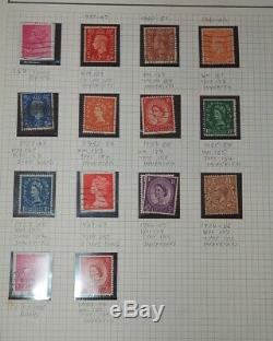 2996 Old Stamp Albums Job Lot Collection G. B Also World Wide Lots To Sort