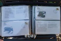 3 Stamp Albums 130+ FDC Ltd. Edition Collection Fleetwood/National Audubon Socie