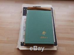 (3833) FRENCH COLONIES STAMP COLLECTION IN STOCK ALBUM + ALBUM PAGES etc