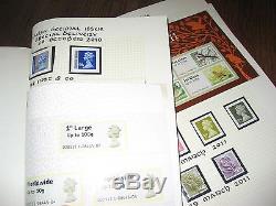 4 Albums 1971-2011 Commem Defin Regional Stamp Collection Fv£1740