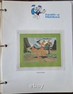 4 Disney Postage Stamp Album The World of Disney Collection With 238 Stamps