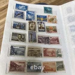 400 Mixed Vtg. Stamp Album- Most USSR/Czechoslovakia+ Bulgaria. A DEAL- LOOK