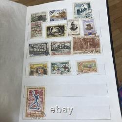 400 Mixed Vtg. Stamp Album- Most USSR/Czechoslovakia+ Bulgaria. A DEAL- LOOK