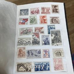 400 Mixed Vtg. Stamp Album- Most USSR/Czechoslovakia+ Bulgaria. A DEAL- LOOK