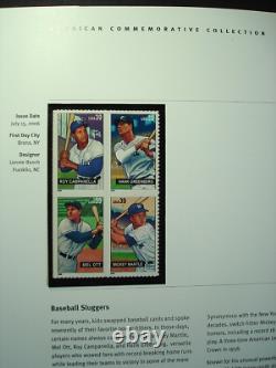 405 U. S. Mint NH Stamps in 2006 to 2009 USPS Commemorative Stamp Club Album