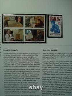 405 U. S. Mint NH Stamps in 2006 to 2009 USPS Commemorative Stamp Club Album