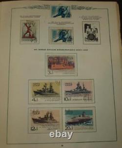 508 + 9 Blocks Vintage Postage Stamp Album USSR Soviet Stamps Collection 1966