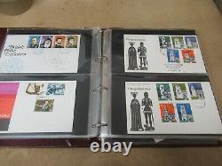 6 Royal Mail Albums With Collection Of GB First Day Covers (100s)