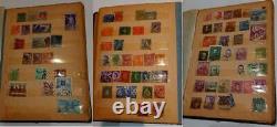 622 Stamps Antique Worldwide Postage Stamp Album Book Collection1920-1960