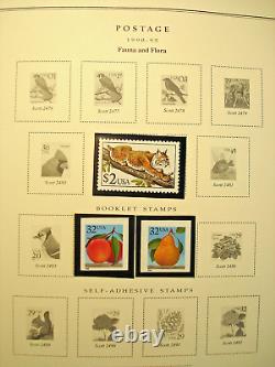 735 U. S. Mint NH Stamps in Scott's National Postage Stamp Album 1995 to 2002