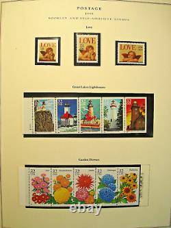 735 U. S. Mint NH Stamps in Scott's National Postage Stamp Album 1995 to 2002