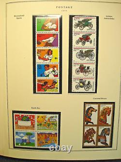 735 U. S. Mint NH Stamps in Scott's National Postage Stamp Album 1995 to 2002