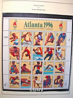 735 U. S. Mint NH Stamps in Scott's National Postage Stamp Album 1995 to 2002