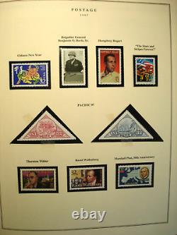 735 U. S. Mint NH Stamps in Scott's National Postage Stamp Album 1995 to 2002