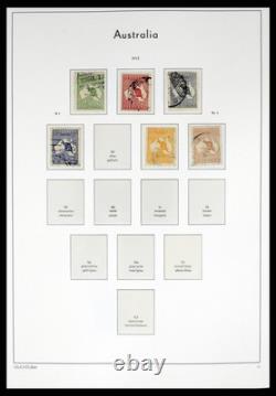 AUSTRALIA 1913-1995 Used with Antartica Cocos in 4 Albums Stamp Collection