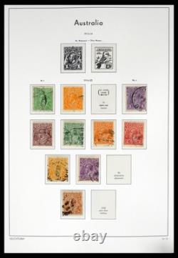 AUSTRALIA 1913-1995 Used with Antartica Cocos in 4 Albums Stamp Collection