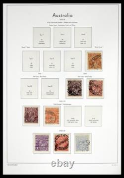 AUSTRALIA 1913-1995 Used with Antartica Cocos in 4 Albums Stamp Collection