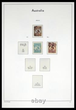 AUSTRALIA 1913-1995 Used with Antartica Cocos in 4 Albums Stamp Collection
